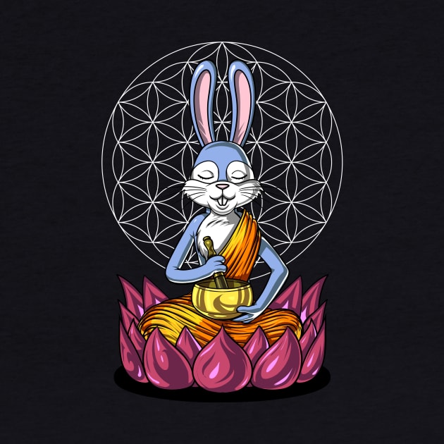 Rabbit Buddha by underheaven